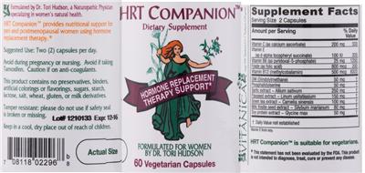 Photo of the Vitanica HRT Companion label