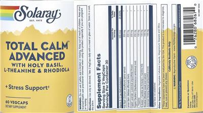 Total Calm Advanced with Holy Basil, L-Theanine & Rhodiola