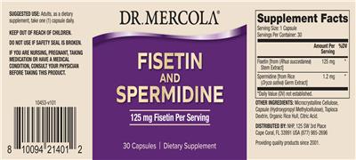 Originaletikett: Fisetin 125 mg and Spermidine