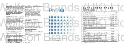 Photo of the PhenQ PhenQ label