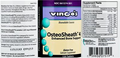 Photo of the Vinco's OsteoSheath 4 label