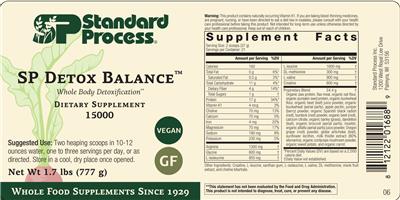 Originaletikett: SP Detox Balance