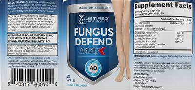 Label of Fungus Defend Max