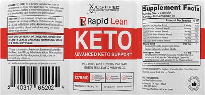Product label image for Rapid Lean Keto