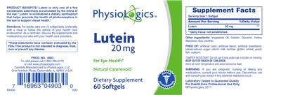 Lutein 20 mg