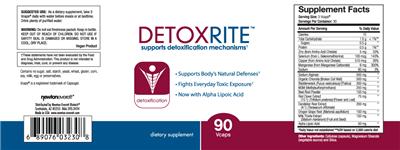 Photo of the NewtonEverett DetoxRite label