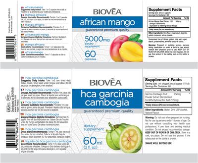 Photo of the BIOVEA African Mango 5000 mg label