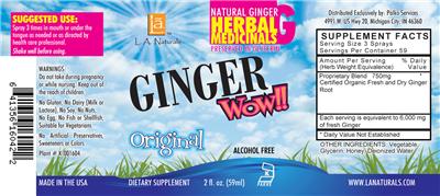Photo of the L.A. Naturals Ginger Wow!! Original label