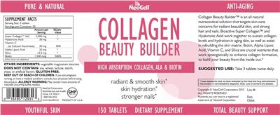 Photo of the NeoCell Collagen Beauty Builder label
