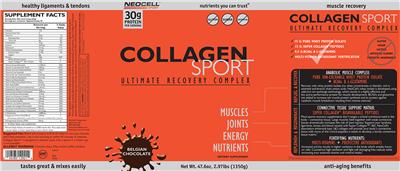 Photo of the NeoCell Sport Collagen Sport Belgian Chocolate label