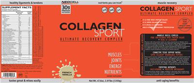 Photo of the NeoCell Sport Collagen Sport French Vanilla label