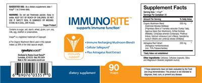 Photo of the NewtonEverett ImmunoRite label