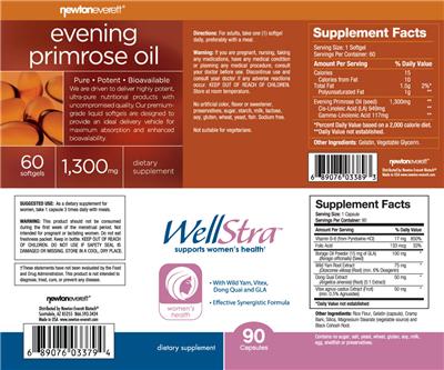 Photo of the NewtonEverett Evening Primrose Oil label