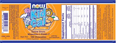 Photo of the NOW Kid Cal Tart Orange label