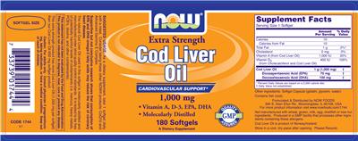 Extra Strength Cod Liver Oil 1,000 mg