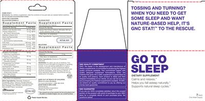 Photo of the GNC Melatonin label
