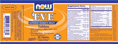 Photo of the NOW Eve label