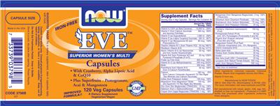 Photo of the NOW Eve label