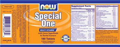 Photo of the NOW Special One label