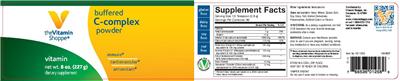Photo of the The Vitamin Shoppe Buffered C-Complex Powder label