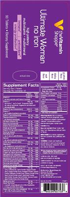 Photo of the The Vitamin Shoppe Ultimate Woman No Iron label