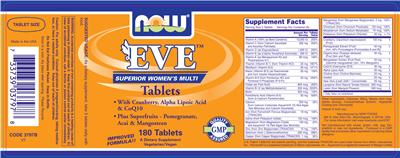 Photo of the NOW Eve label