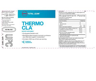 Photo of the GNC Total Lean Thermo CLA label