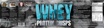 Photo of the BPT Proteinification Whey Protein Crisps label
