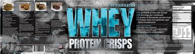 Photo of the BPT Proteinification Whey Protein Crisps label