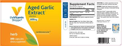 Aged Garlic Extract 600 mg