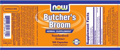 Photo of the NOW Butcher's Broom label
