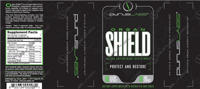 Photo of the Purus Labs Organ Shield label