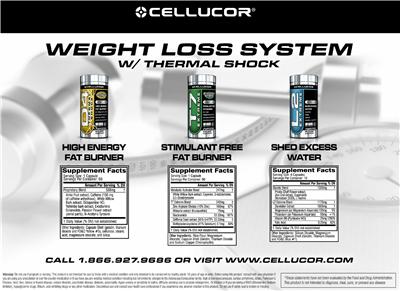 Photo of the Cellucor High Energy Fat Burner label