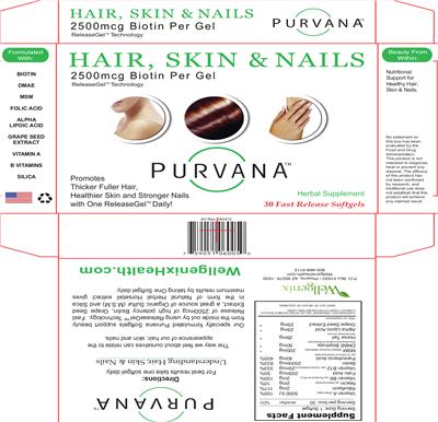 Photo of the Purvana Hair, Skin & Nails label