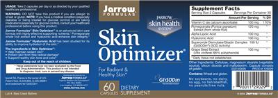 Photo of the Jarrow Formulas Skin Optimizer label