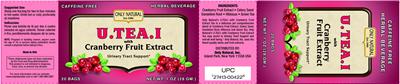 Photo of the Only Natural U.TEA.I With Cranberry Fruit Extract label