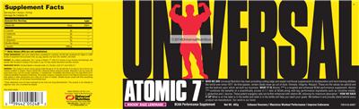Photo of the Universal Atomic 7 Rockin' Razz Lemonade label