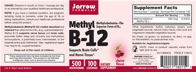 Methyl B-12 Cherry Flavor 500 mcg