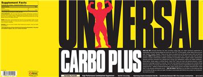 Photo of the Universal Carbo Plus Natural Flavor label