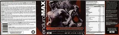 Photo of the MM Sports Nutrition EnduroMAX Natural Lemon Lime Flavor label