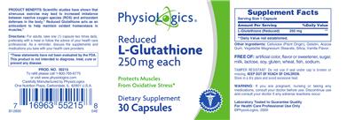 Reduced L-Glutathione 250 mg