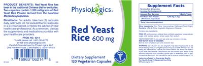 Red Yeast Rice 600 mg