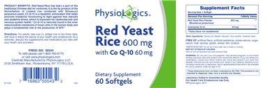 Red Yeast Rice 600 mg with Co Q-10 60 mg