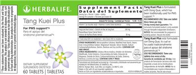Photo of the Herbalife Tang Kuei Plus label
