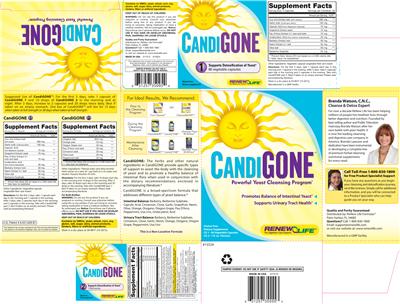 Product label for CandiGONE 2