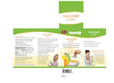 Photo of the OL Olympian Labs Calcium 2 Go label