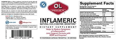 Photo of the OL Olympian Labs Inflameric label