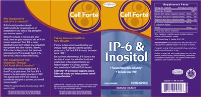 Photo of the Enzymatic Therapy Cell Forte IP-6 & Inositol label