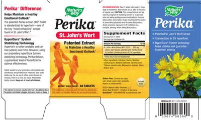 Photo of the Nature's Way Perika St. John's Wort label