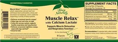 Photo of the Terry Naturally Muscle Relax with Calcium Lactate label
